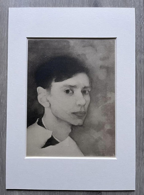 Image 1 of Jan Mankes 1889-1920 / Original Heliogravur-Selbstporträt 1923