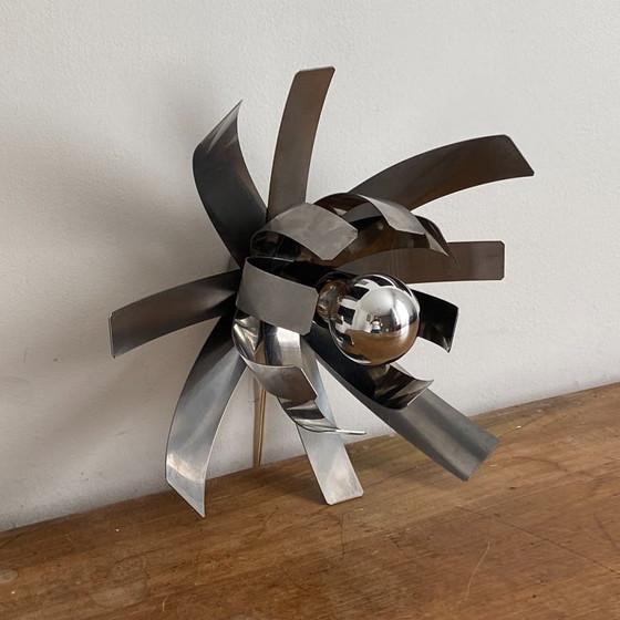 Image 1 of Applique a doppio fiore di Jocelyne Trocme per Oxar. 1970.