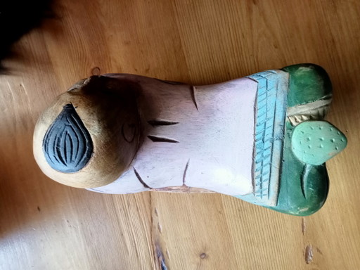 Bouddha couché en bois – beeldhouwkunst, Wood (photo 2 of 6)