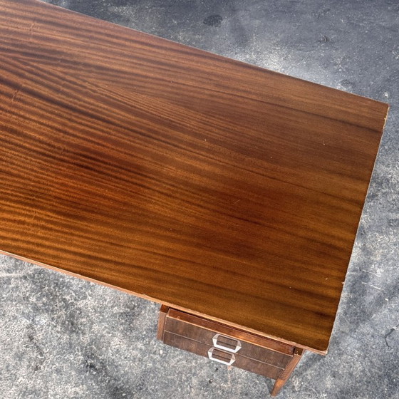 Mid-Century Hungarian Freestanding Writing Desk, 1960s – Dining tables, Chrome (photo 9 of 10)