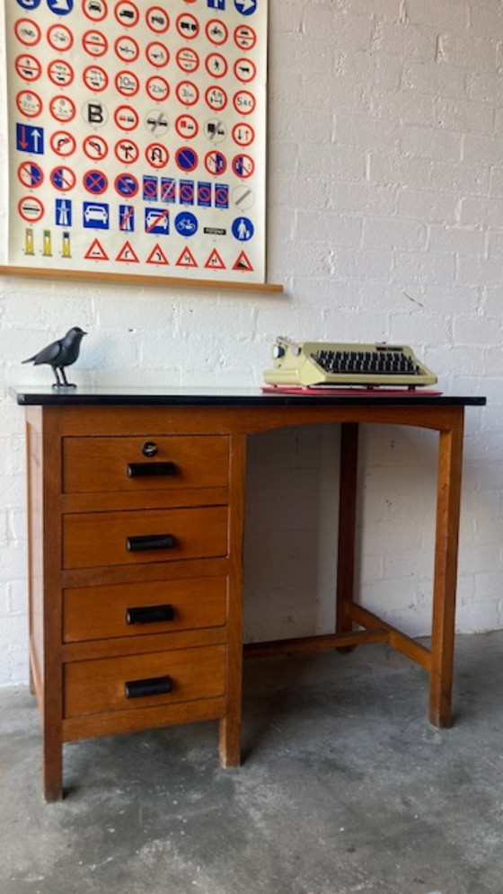 Image 1 of Retro vintage mid-century (school) desk
