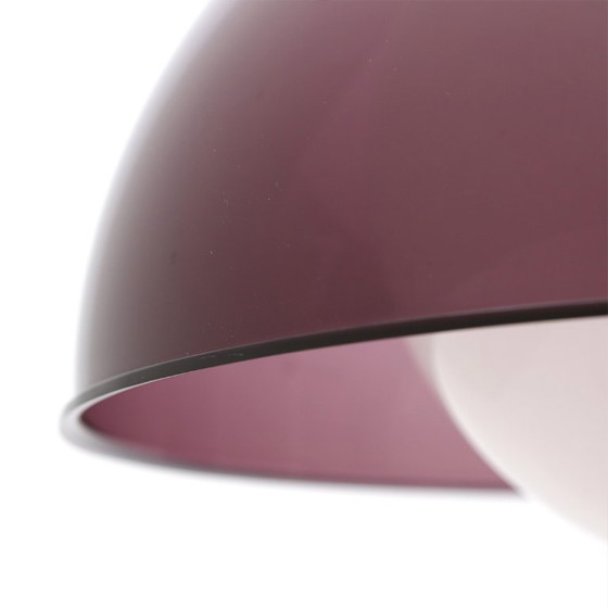 Image 1 of Paarse kroonluchter van methacrylaat en glas, jaren 1950