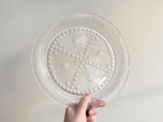 1x Large Vintage Scandinavian Glass Serving Dish – Tableware (photo 2 of 6)