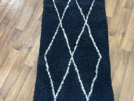 Image 1 of Marokkanischer Teppich aus Naturleinen, 300 x 100 cm