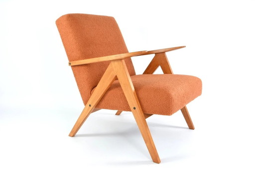 KOMPAS terracotta fauteuil