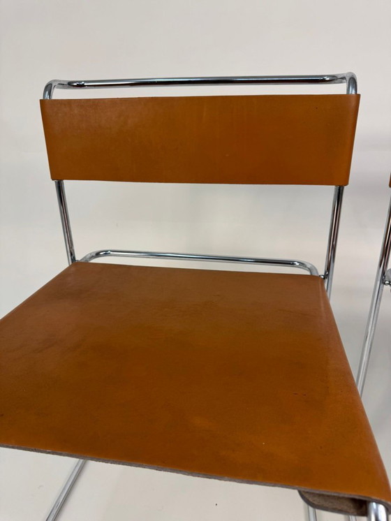 Image 1 of 1v2 Libellula chair Giovanni Carini Planula 70s vintage leather