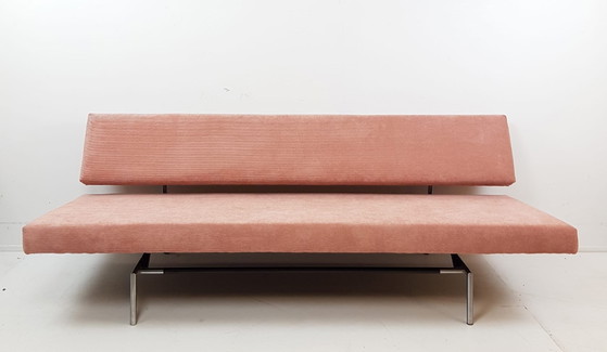 Divano letto Martin Visser Spectrum BR02, rivestito di recente, colore rosa. – Letti da giorno, Chrome, Metal (photo 3 of 13)