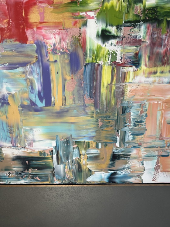 Image 1 of Cuadro/obra de arte de gran tamaño (140 x 100 cm) con marco flotante incluido.