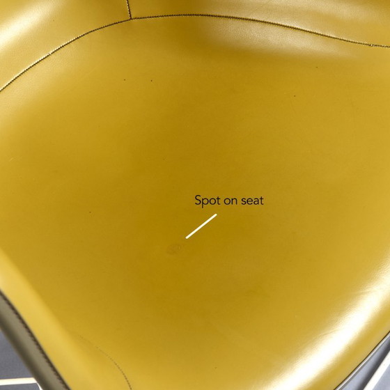 Image 1 of Pair of Eames for Herman Miller LAR Shell Chairs with Yellow Naugahyde Pads