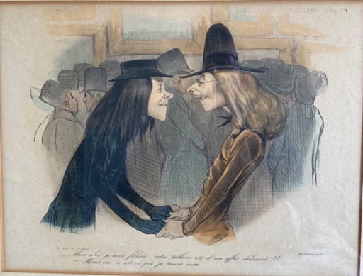 Honore Daumier (1808-1879) original lithograph