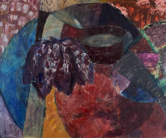 Image 1 of Pieter Entrop - "De Nurit" - Mixed media on canvas (large)