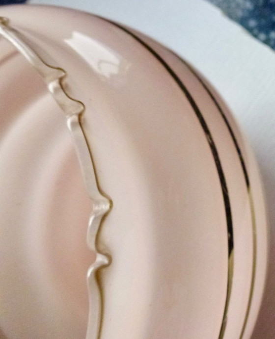 Image 1 of 3x Vintage Opaline lampenkappen.