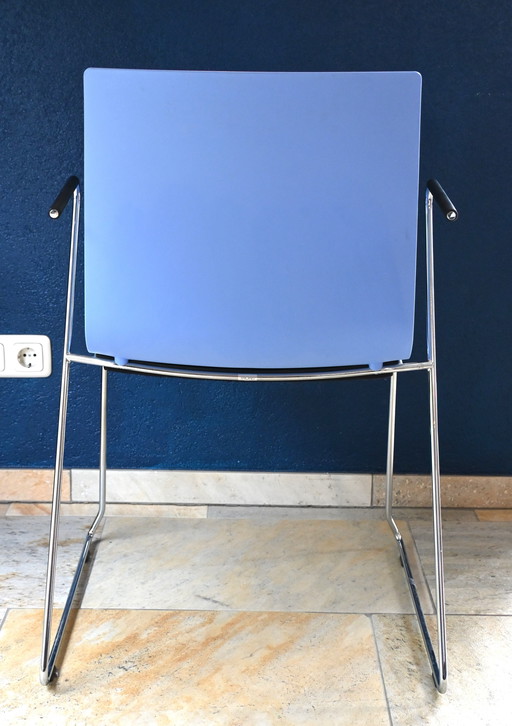 1x Thonet Chair S180 SFT - Delphin - Plastic/Chrome