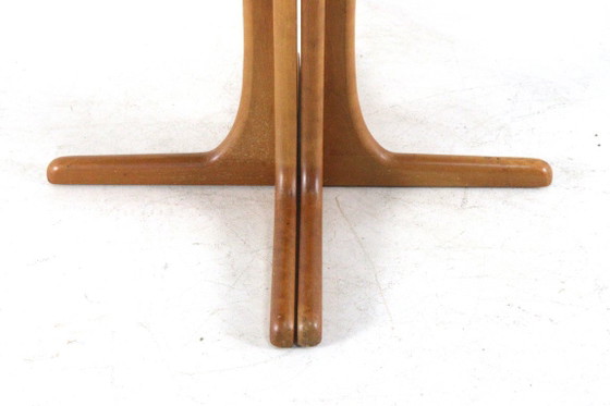 Vintage Round 2x Extendable Dining Table Danish – Wood (photo 7 of 18)