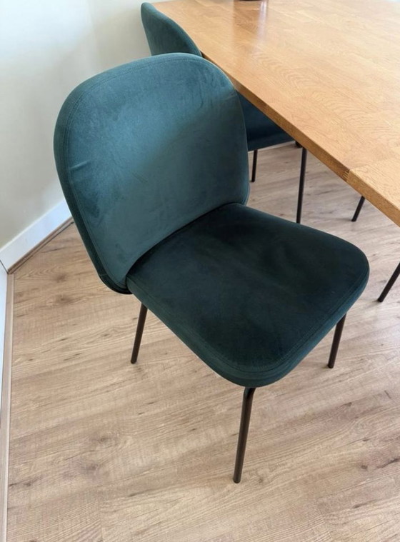 Image 1 of Chaises de table à manger Made dark green