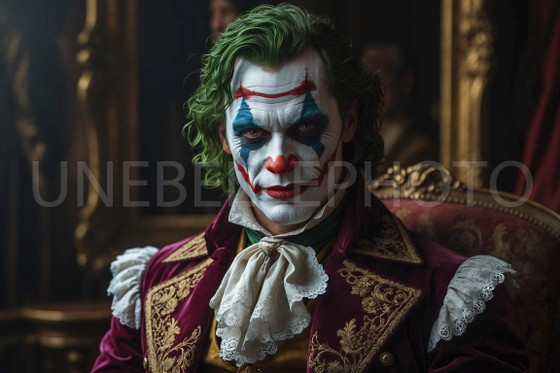 Image 1 of Foto auf Plexiglas oder Aluminium gedruckt / Limitierte Auflage / Signiert / Der Joker / Dekorativer Rahmen