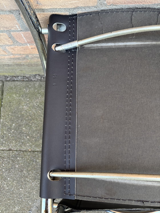 Image 1 of 4 chaises italiennes vintage à structure tubulaire, années 70/80