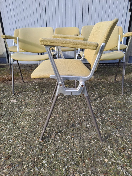 Vintage DSC 106 Tafelstoelen Met Armleuning Van Gian Carlo Piretti Voor Castelli, Jaren 70 - Set Van 6 (photo 3 of 5)