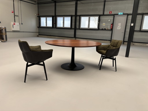 Sedia da pranzo B&B Italia Husk in tessuto Astro 6 x Brick 6 x Moss Nuova 2026 – eetkamerstoelen, Aluminium (photo 2 of 12)