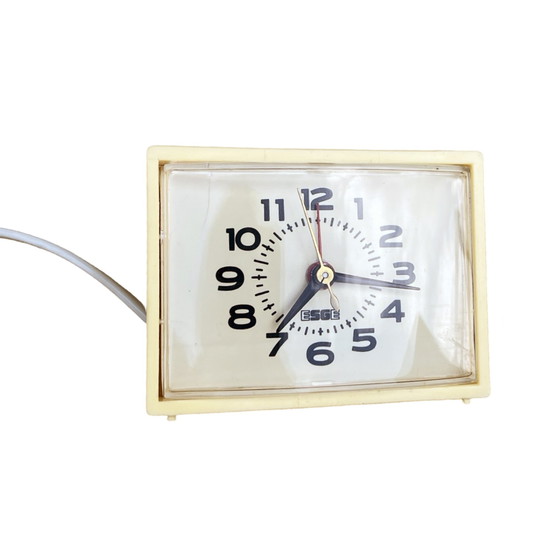 Image 1 of Modernist electric alarm clock ESGE, Germany, 1970s.