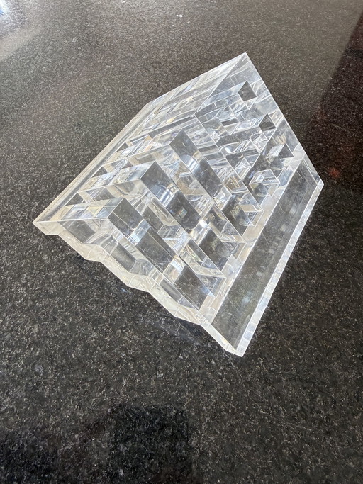 Vintage Guzzini Schreibtisch-Organizer aus den 1980er Jahren