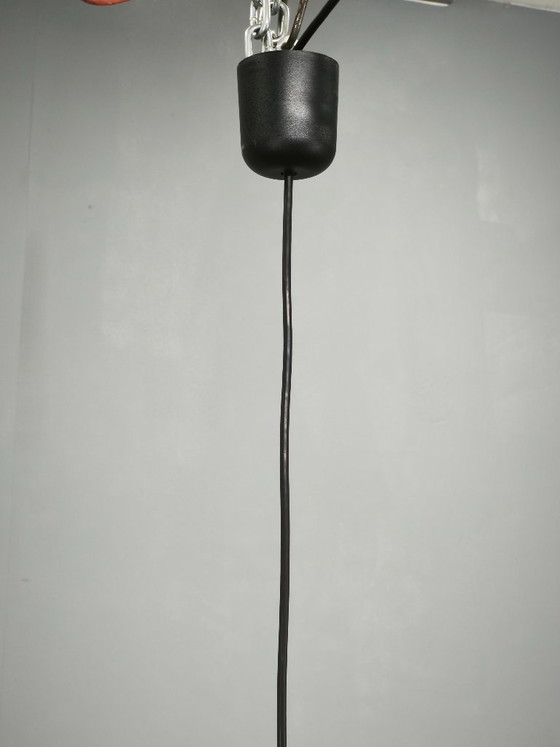 Image 1 of Sven Aage Holm Sørensen Lampada a sospensione in sughero e ottone, Danimarca anni '60