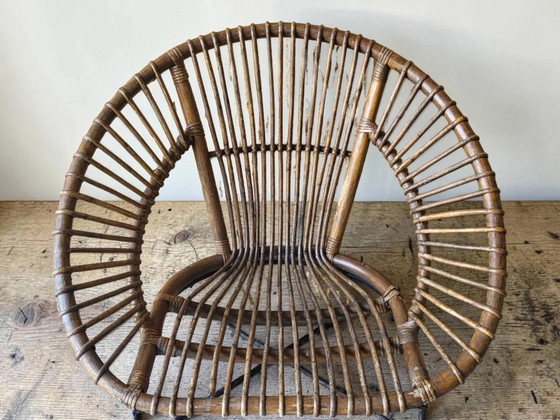 Poltrona in rattan anni '60 (*2) – Sedie da giardino, Wicker, Metal, Vintage (photo 14 of 15)