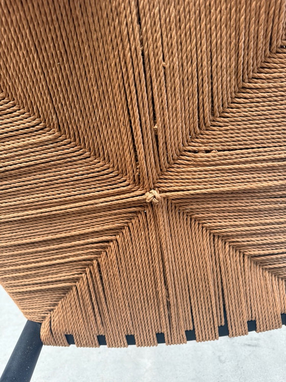 Fdb Möbler J16 Mecedora, Hans Wegner, Madera, Mimbre, Negro, Modern (foto 12 de 13)