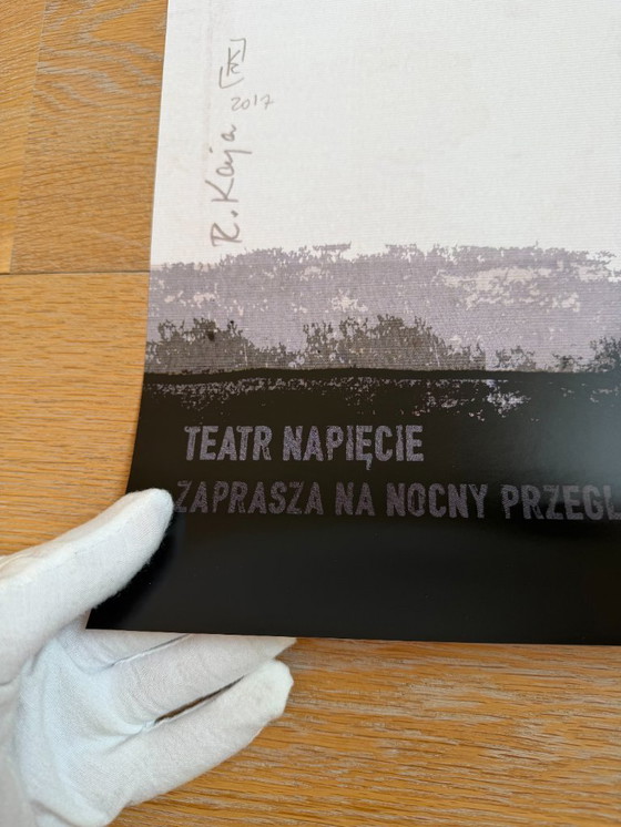 Image 1 of R.Kaja, Teckel au cinéma, Night with Film, affiche, 2017