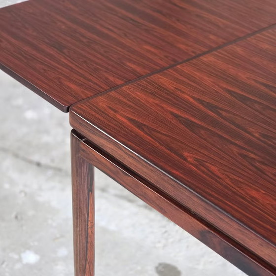 Johannes Andersen, Christian Linneberg, vintage Deense tafel, Andersen (Johannes), Eettafels, Hout, Bruin (foto 7 van 22)