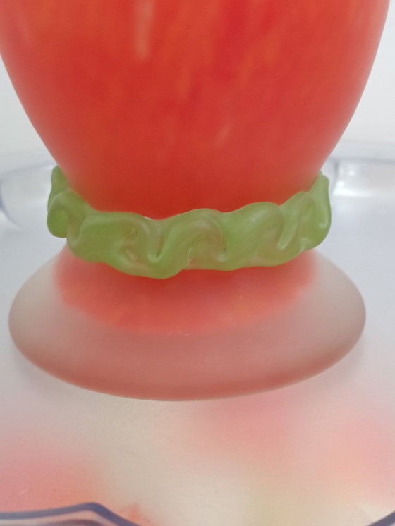 Image 1 of Large pâte de verre vase, France, 1960s