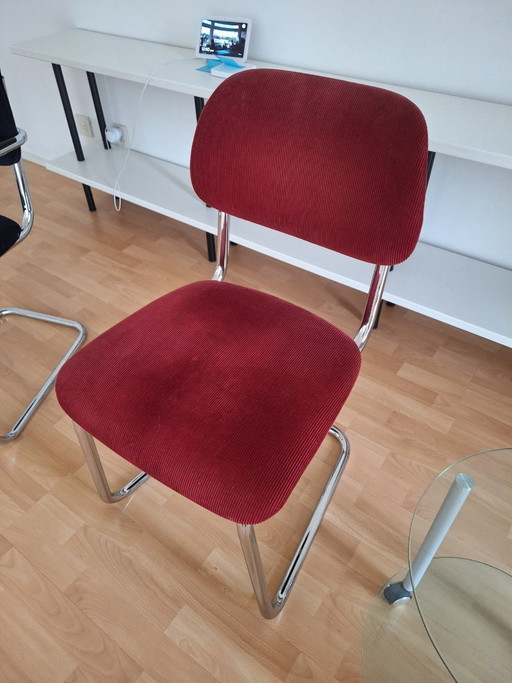 4 x Sedie da pranzo Lande, modello a slitta – eetkamerstoelen, Metal, Plastic (photo 2 of 6)