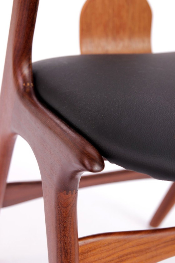 Image 1 of Satz von 4 Louis van Teeffelen Esszimmerstühlen