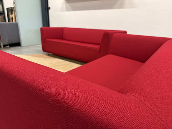 Image 1 of Gelderland 4800 Coin salon 2,5 & 2 places & 2 fauteuils rouge