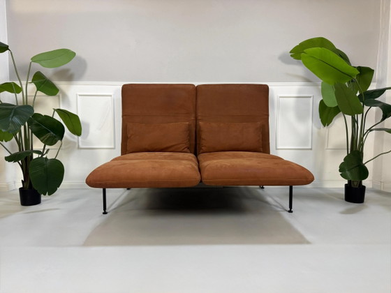 Image 1 of Brühl Roro Canapé Moyen Taron Cuir Braun