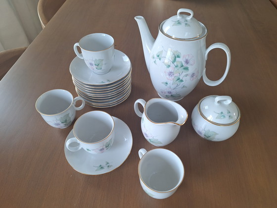 Image 1 of Fine Bohemian porcelain coffee service - Thun Czechoslovakia - 12 people