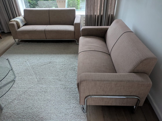 Image 1 of Gispen 441– 2x - 2-seater Tubular Frame Sofa – Design