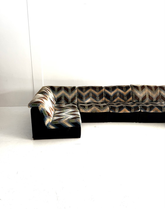 Vintage XL 9-piece modular sofa, Laauser ‘80 – Wood, Metal (photo 4 of 15)