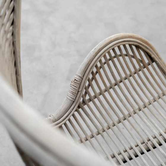 Fauteuil Lounge Vintage en Rotin et Métal, Design Moderne des Années 60 – Metal, Rattan (photo 7 of 12)