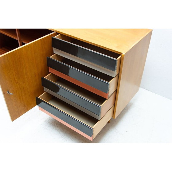 Image 1 of Vintage beechwood sideboard, modernist U-460 by Jiří Jiroutek, Czechoslovakia 1958