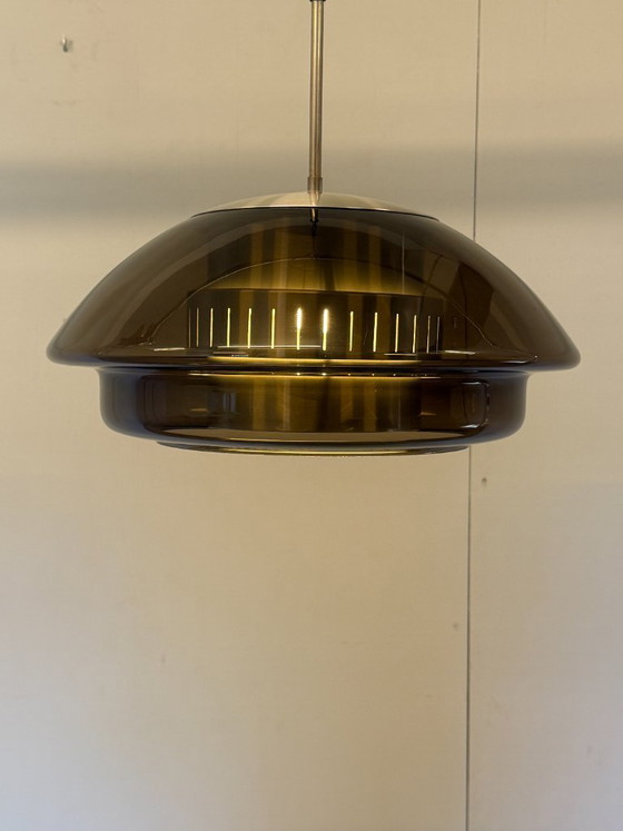 Suspension Dijkstra Space Age en verre - Années 70 – Metal, Plastic (photo 3 of 8)