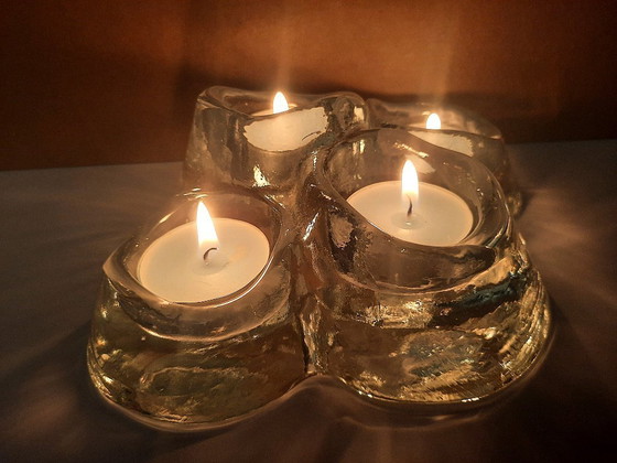 Image 1 of Iittala Arkipelago "Iceberg" candlestick – 4 tea lights – Timo Sarpaneva – Vintage Scandinavian masterpiece