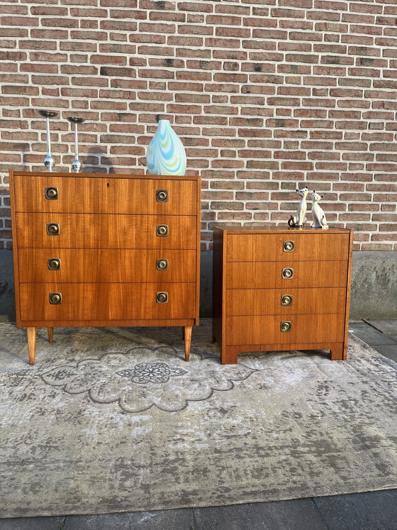 Image 1 of Cassettiera vintage in teak di MSI Sweden, metà del secolo scorso.