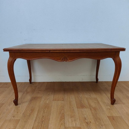Vintage Landelijke Eettafel Eetkamertafel Uitschuifbaar. Hout