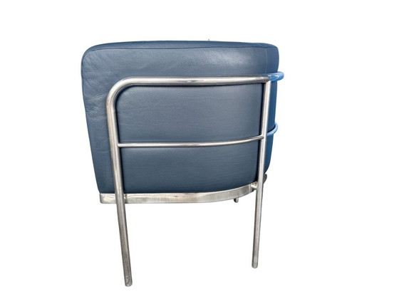 Image 1 of Zanotta Onda fauteuil in zwart leer van De Pas, D'Urbino & Lomazzi, 1985