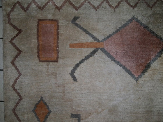 Image 1 of Handgemaakt vintage Tibetaans Khaden-tapijt 159 cm x 237 cm (5,2' x 7,7') jaren 60 - 1C504