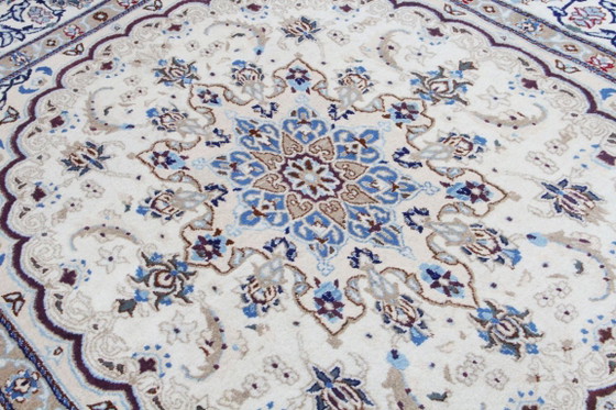 Original Hand-Knotted Persian Rug Nain Kashmari 210 x 200 cm – Rugs & carpets, Wool (photo 7 of 16)