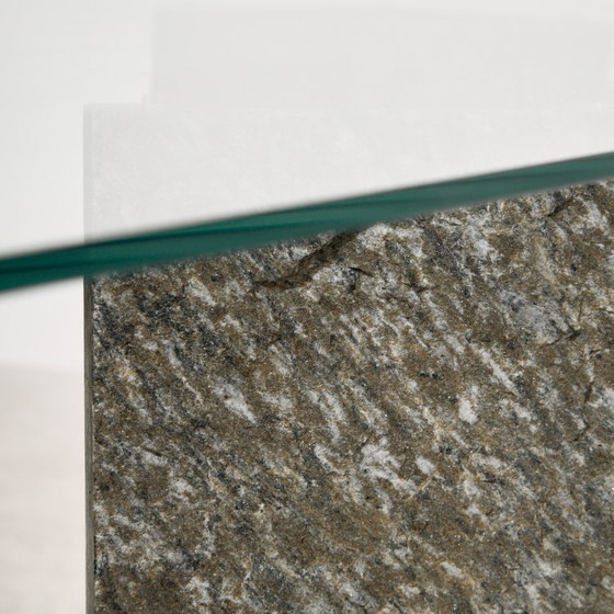MK10339 Consolle in Vetro e Pietra Ardesia – Console, Stone (photo 10 of 11)