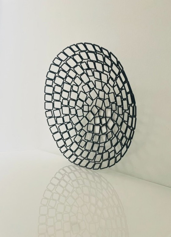 Image 1 of Bol design noir mat en maillons métalliques
