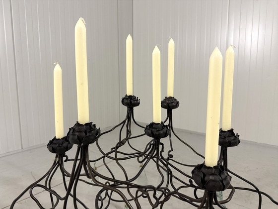 Image 1 of Großer brutalistischer Kerzenleuchter 1980er Jahre